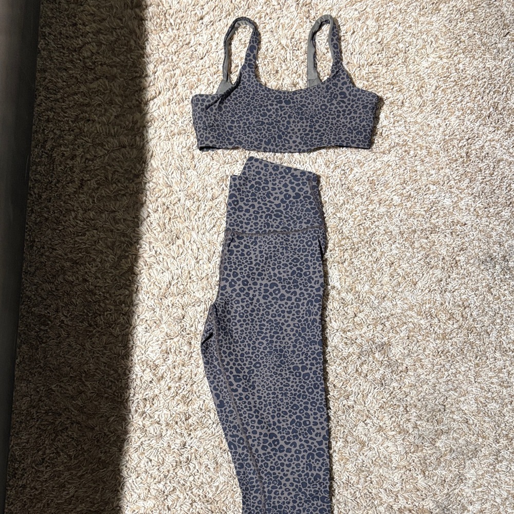 Leopard Print Women's ALO yoga set
